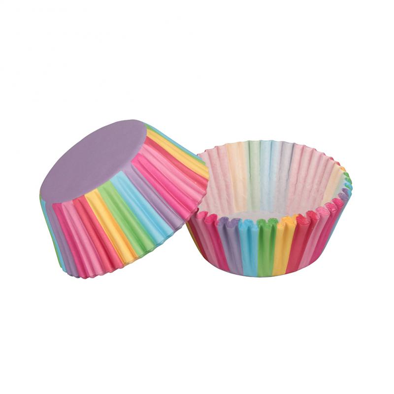 100Pcs Muffin Cupcake Paper Cupcake Liner Muffin Box Case Baking Tray Cake Decorating Birthday Party Tools Home Kitchen Supplies: A 100pcs