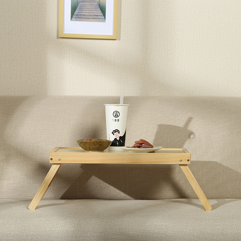 Folding solid wood desk simple home writing desk student simple bedroom study desk bed laptop desk