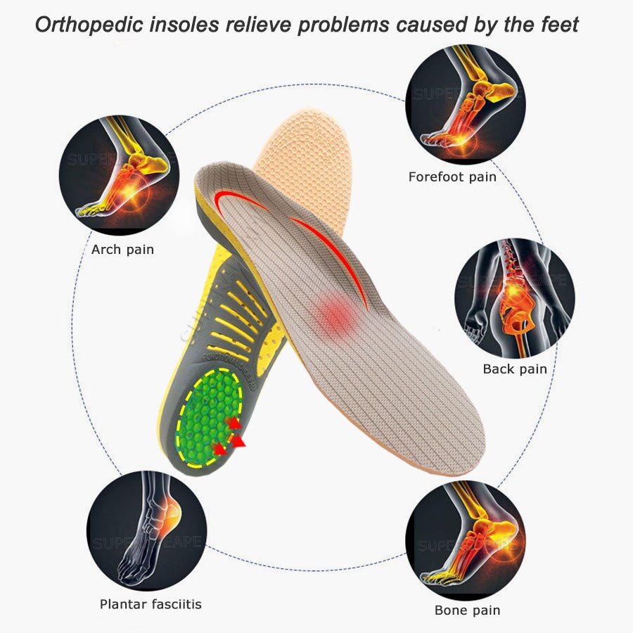 PVC Orthopädische Einlegesohlen Orthesen flache fuß Gesundheit Sohle Pad für Schuhe einsatz Arch Support pad für plantarfasziitis Füße Pflege