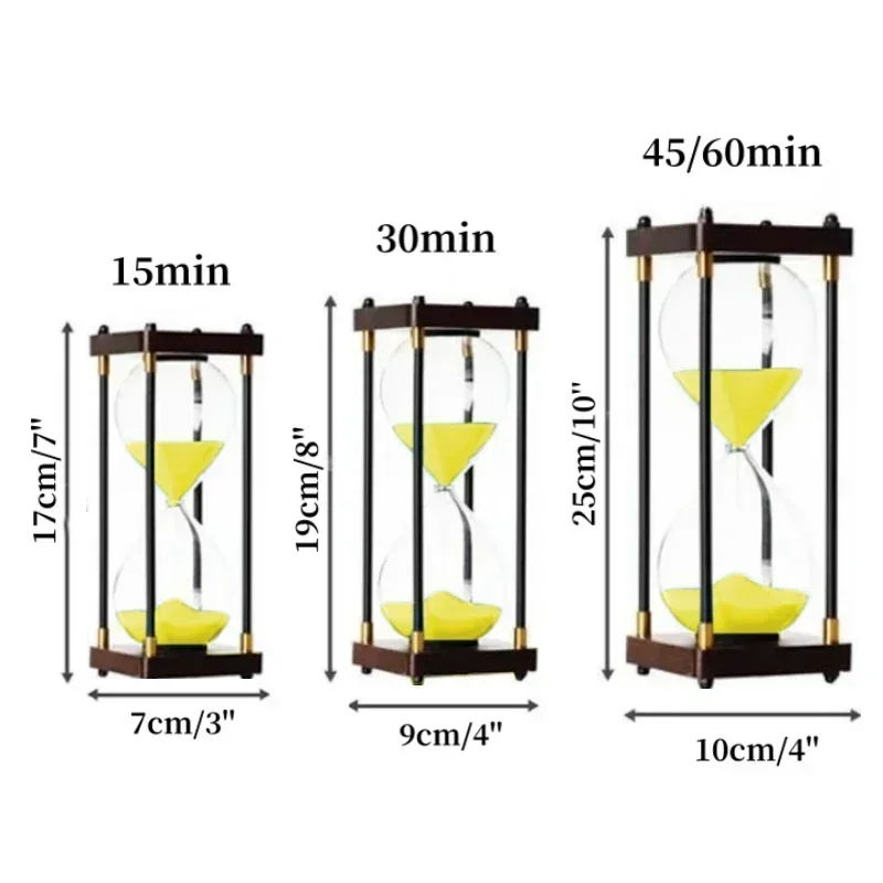 15/30/45/60 minuter retro timglas lyxigt arbetsrum vardagsrumsdekoration kontor dekompression ornament hem konst och hantverk: Vit / 1 min