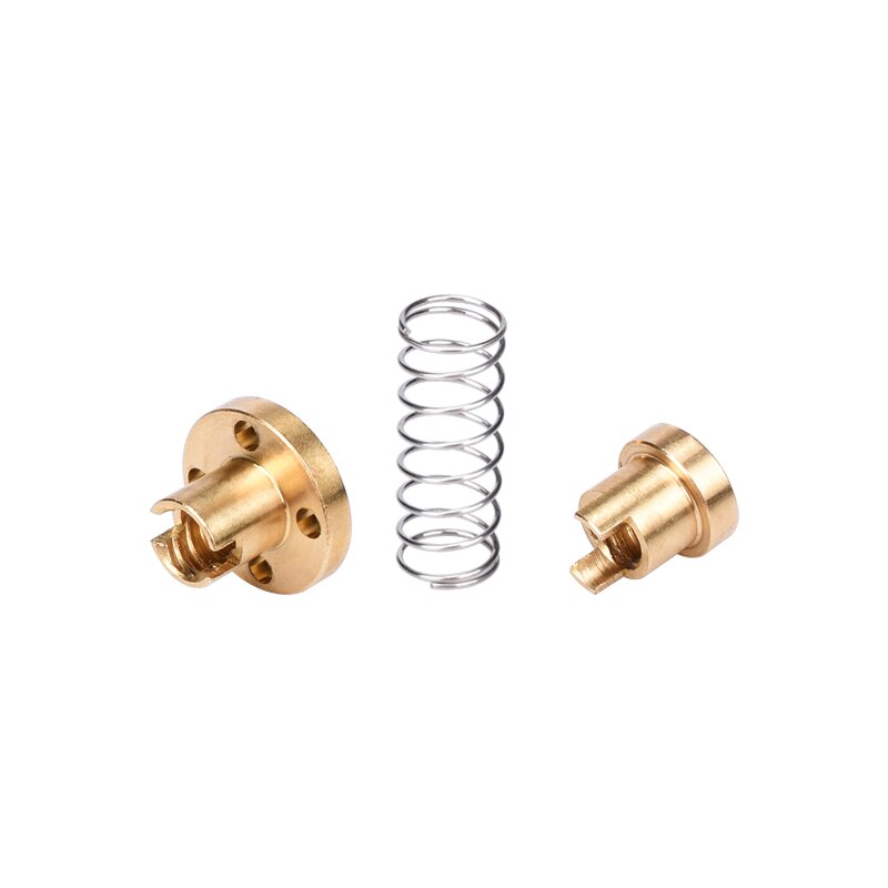 T8 anti folga mola carregado porca eliminação gap porca 8mm/2mm/4mm rosca haste t8 parafusos de chumbo diy cnc 3d peças de impressora