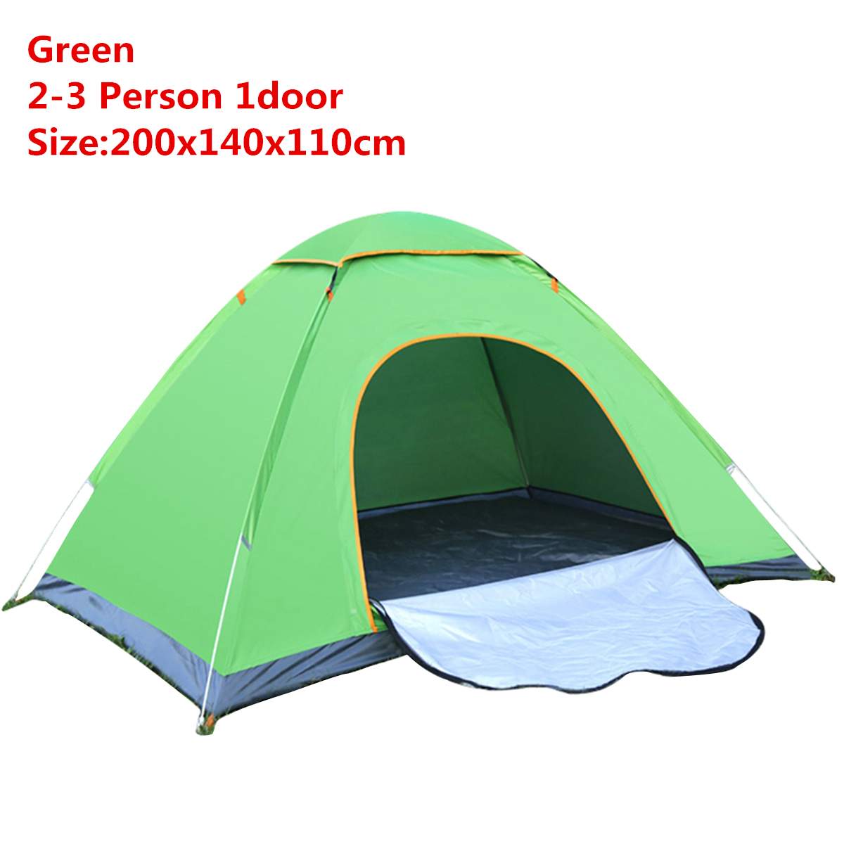 1-4 Person Portable Outdoor Foldable Tent Waterproof Automatic Instant Open Camping Hiking Fishing Travel Tent Anti UV Sun Shade: G2to3 Person 1door