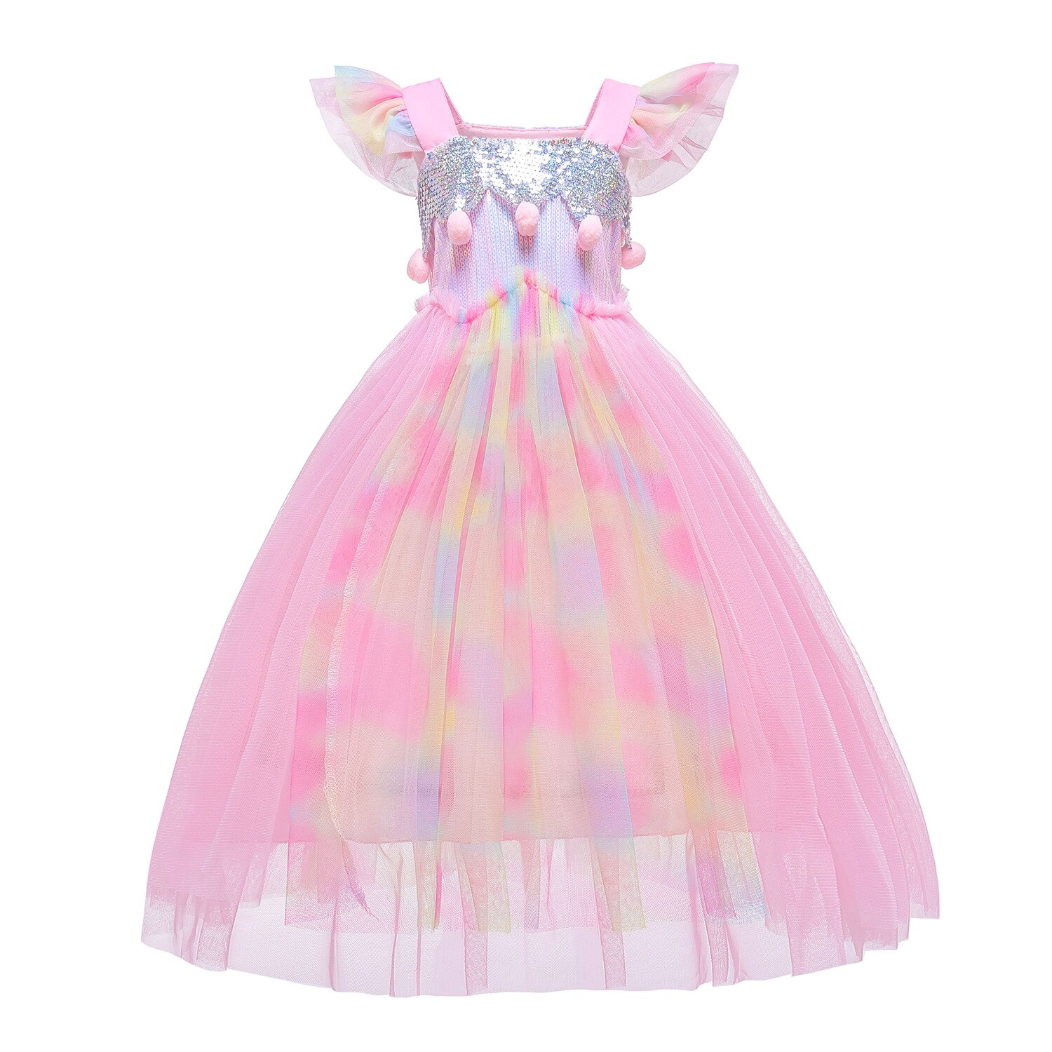 Einhorn Kleid für Mädchen freundlicher Karikatur Vestidos freundlicher Ballettröckchen Kleider Kleinkinder Sommer Ärmellose Prinzessin Halloween Kostüm: D57 nur Kleid / 130