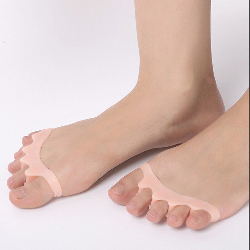 Séparateurs d'ongles civières Silicone soin des pieds Gel protecteur séparateurs d'orteils lisseur épandeur correcteurs orteil valgus correcteur