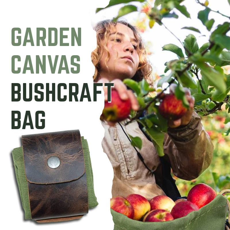 Tuin Canvas Bushcraft Tas Leer En Canvas Bushcraft Tas Tuin Fruit Plukken Tas Outdoor Camping Opbergtas