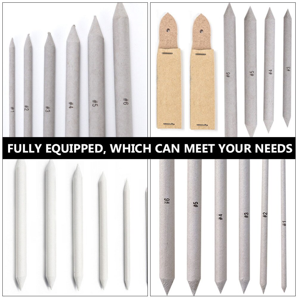 14pcs/Set Paper Sketch Drawing Tools Blending Stumps Shading Tools Drawing Sketching Blending Stumps Charcoal Sketch Pen