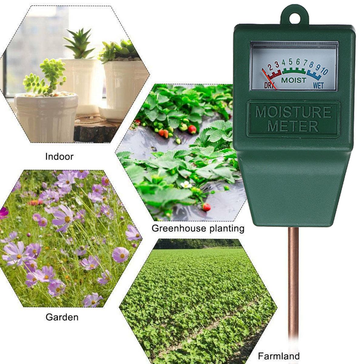 Jordtester jordfuktighet sollys ph måler tester til planter blomster surhet fuktighetsmåling hageverktøy