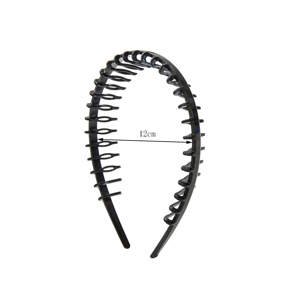 Men Women Unisex Hair Comb Zigzag Band Notched Headband Sport Headband Hairband Anti-slip Hairband For Face Washing
