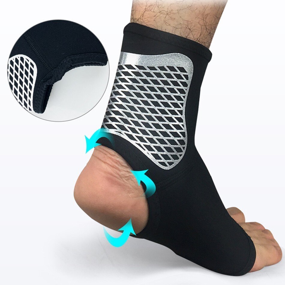 Lohnende 1 PC Sport Ankle Unterstützung Gym Fitness Compression Elastische Schutz Getriebe Fuß Straps Ankle Brace für Fußball Laufen