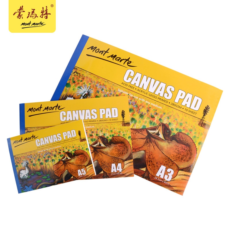 Oil painting Canvas Pad For Beginners 280g/m² Practice Canvas Acrylic Drawing Book Art Supplies