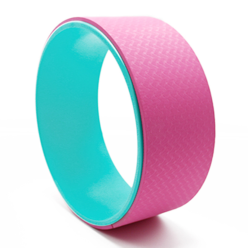 Yoga Wheel Dharma Yoga Prop Wheel Pose Thick Padding Yoga Roller for Back Pain Stretching Increased Flexibility: Blue