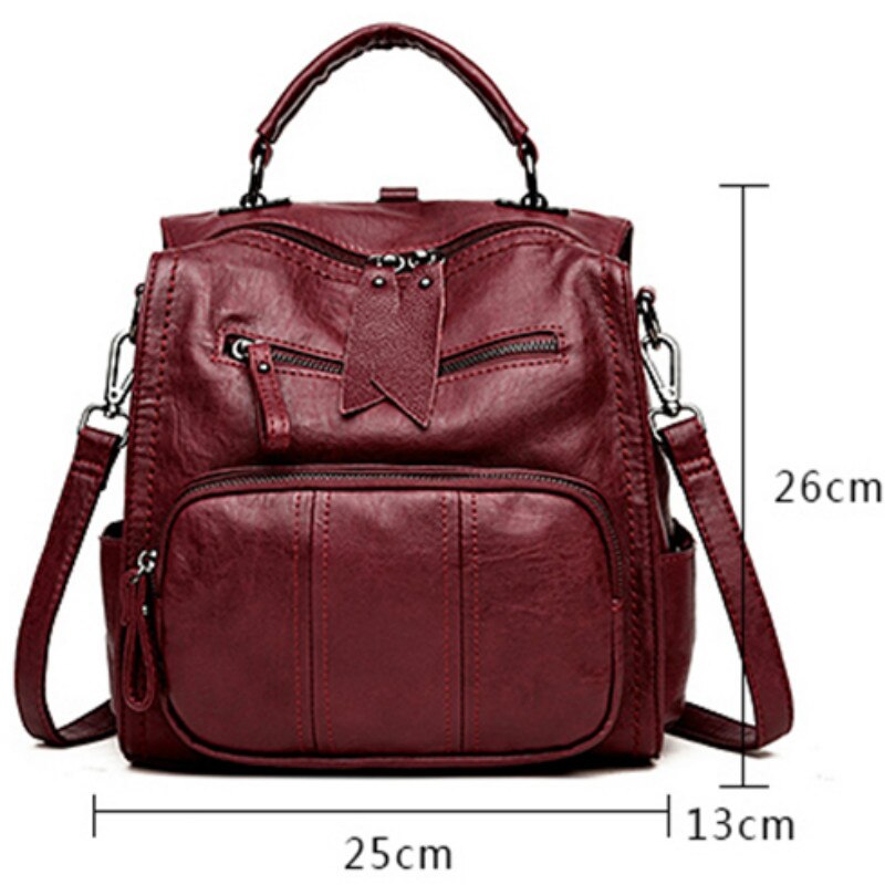 Multifunctio Vrouwen Rugzakken Leer Vrouwelijke Reizen Schoudertas Rugzak Vrouwen Tas Schooltas Rugzak Meisje