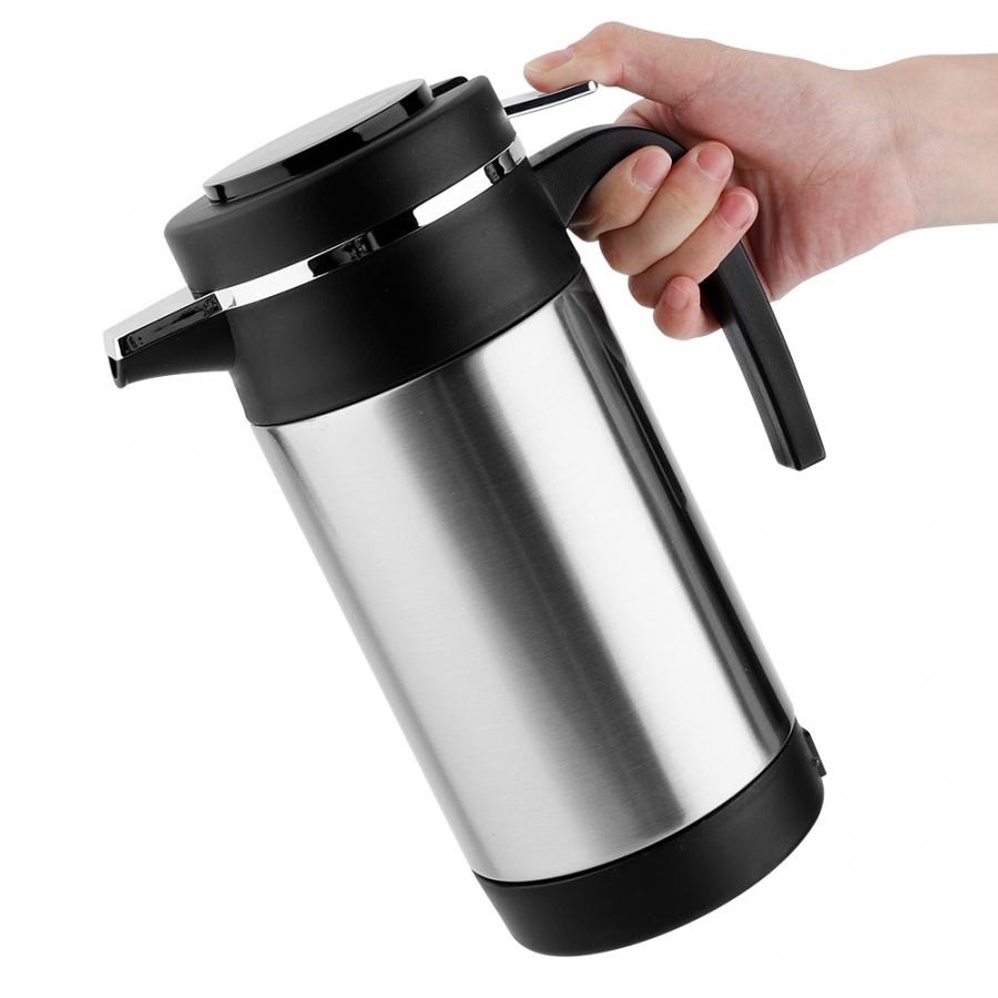 1000 ML Rvs Auto Waterkoker Koffie Thee Thermos Water Verwarming Cup 12 V Auto Heater Auto Accessoires