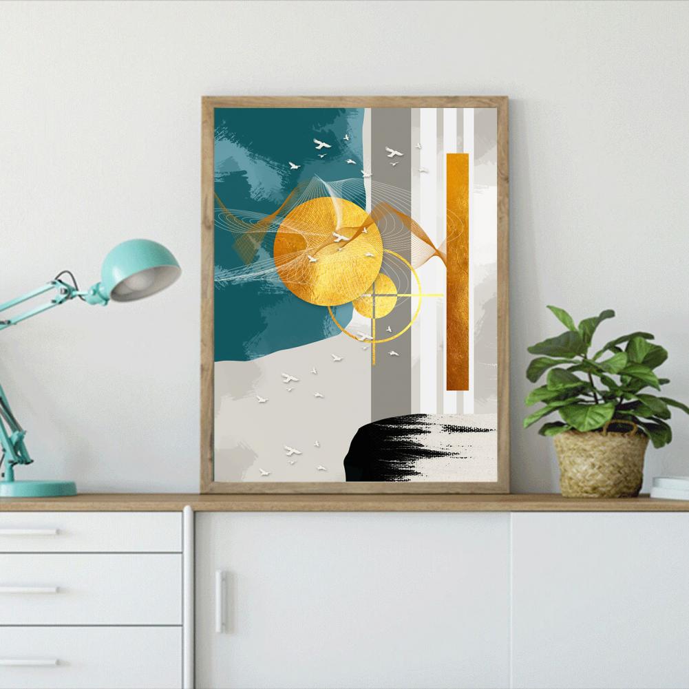 Long Lasting Modern Aesthetic Abstract Art Oil Style Picture Lightweight Wall Painting Frameless for Hotel