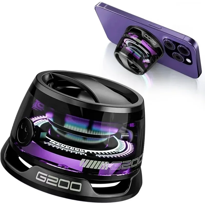 Altavoz Bluetooth portátil magnético G200 Mini caja de sonido Bluetooth magnético altavoz Rgb multifuncional Bluetooth 5,3