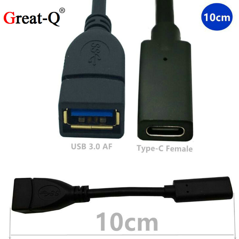 5Gpbs Usb Type C Otg Kabel Vrouwelijk Naar Usb 3.0 Vrouwelijke USB-C Type-C Adapter Data Sync Usb converter Voor Macbook Samsung S8