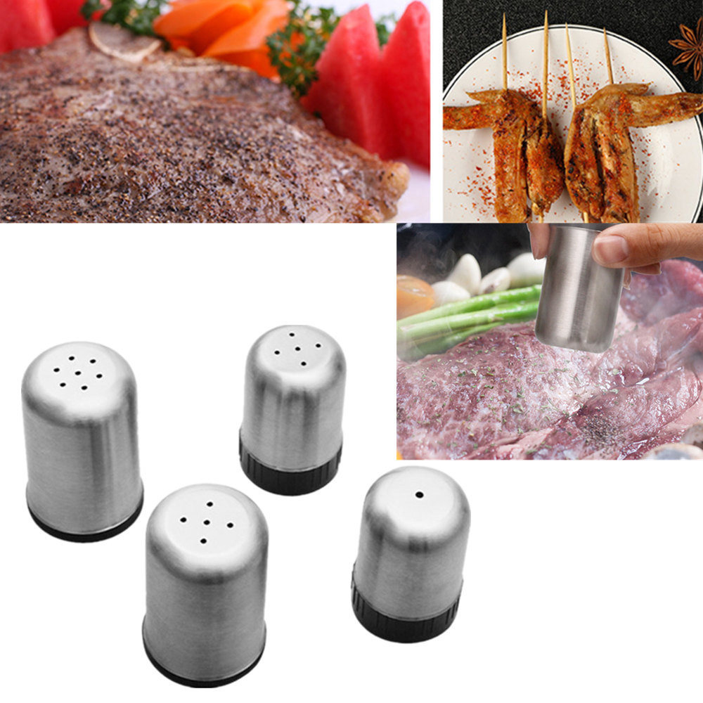 Rvs Spice Suger Zout Peper Shaker Jar Cruet Container Fles Castor Keuken Eetkamer Tool Koken Accessoires