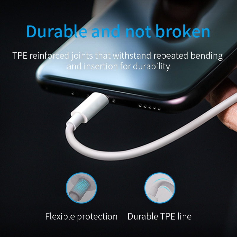 NAISU – câble de données 0.5/1/1 M 2,1a USB type-c pour recharge rapide, cordon de chargeur pour téléphone Huawei, Samsung, LG, Xiaomi, Poco x3, Oppo