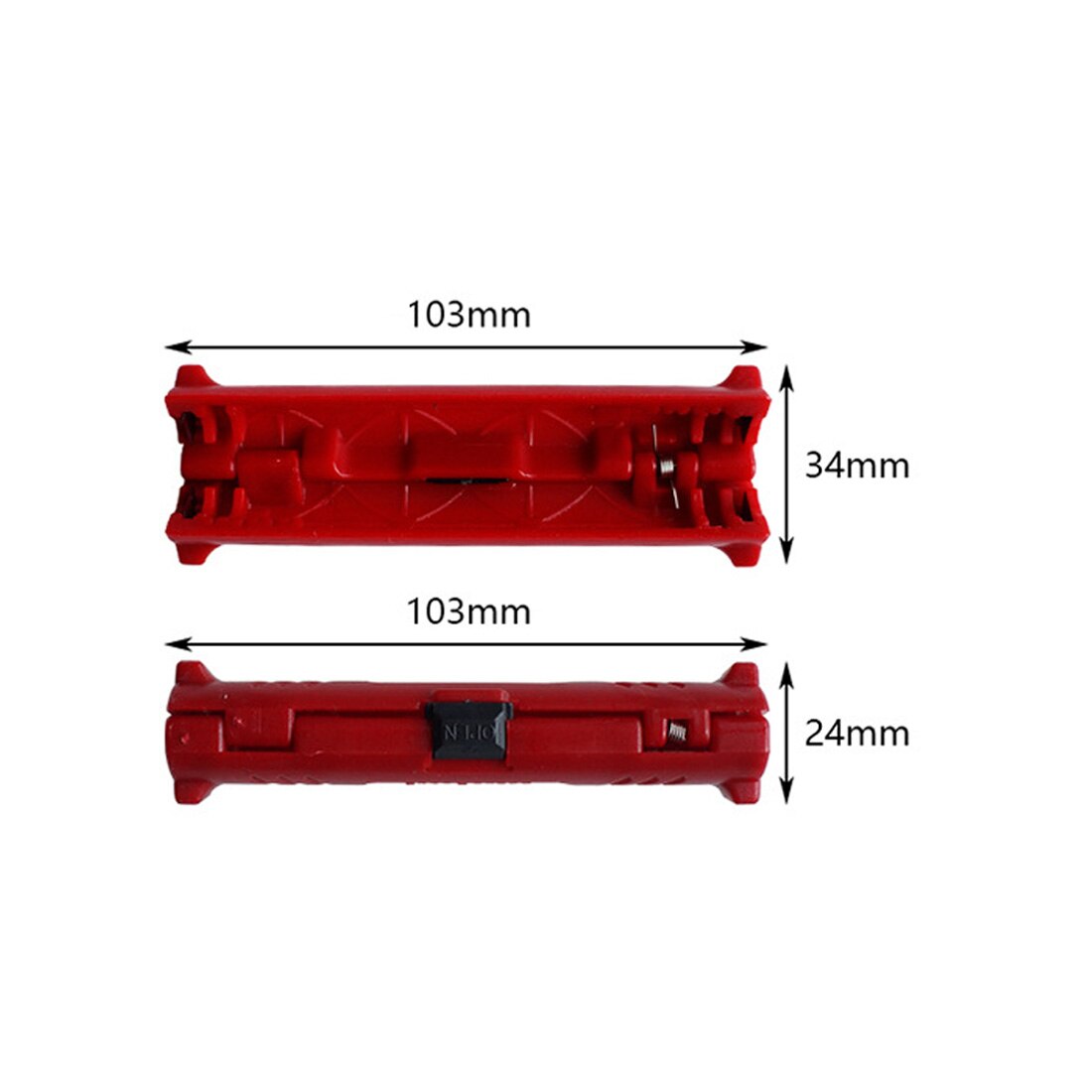 Multi-function Electric Wire Stripper Pen Rotary Coaxial Wire Cord Cutter Pen Stripping Machine Pliers Tool for Cable Puller: Red