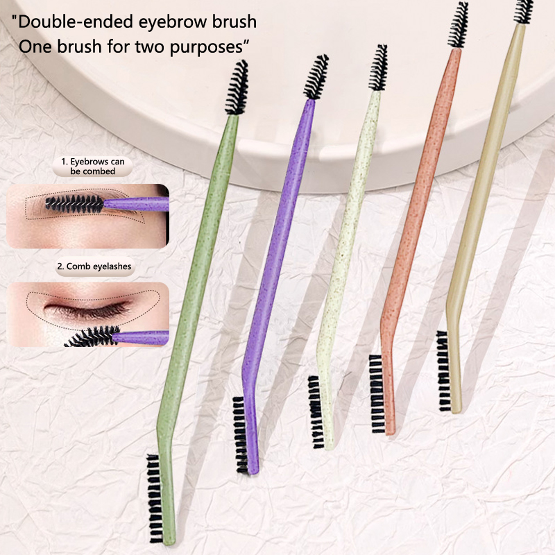 Cepillo de doble punta para cejas, 1 piezas, brochas de maquillaje de belleza, aplicador de pestañas, herramienta de maquillaje