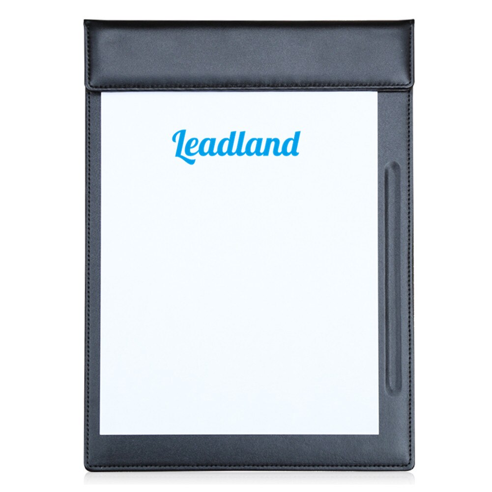 35*25cm PU Leather File A4 Paper Clipboard Meeting Report Clip Board Take Note Writing Pads with Pen Slot