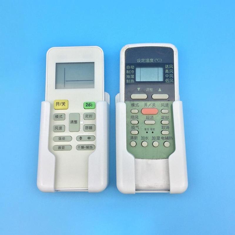 1PC White Color Air Conditioner Remote Control Holder Case Wall Home Box Mount R2E3 Gadget Storage Organization