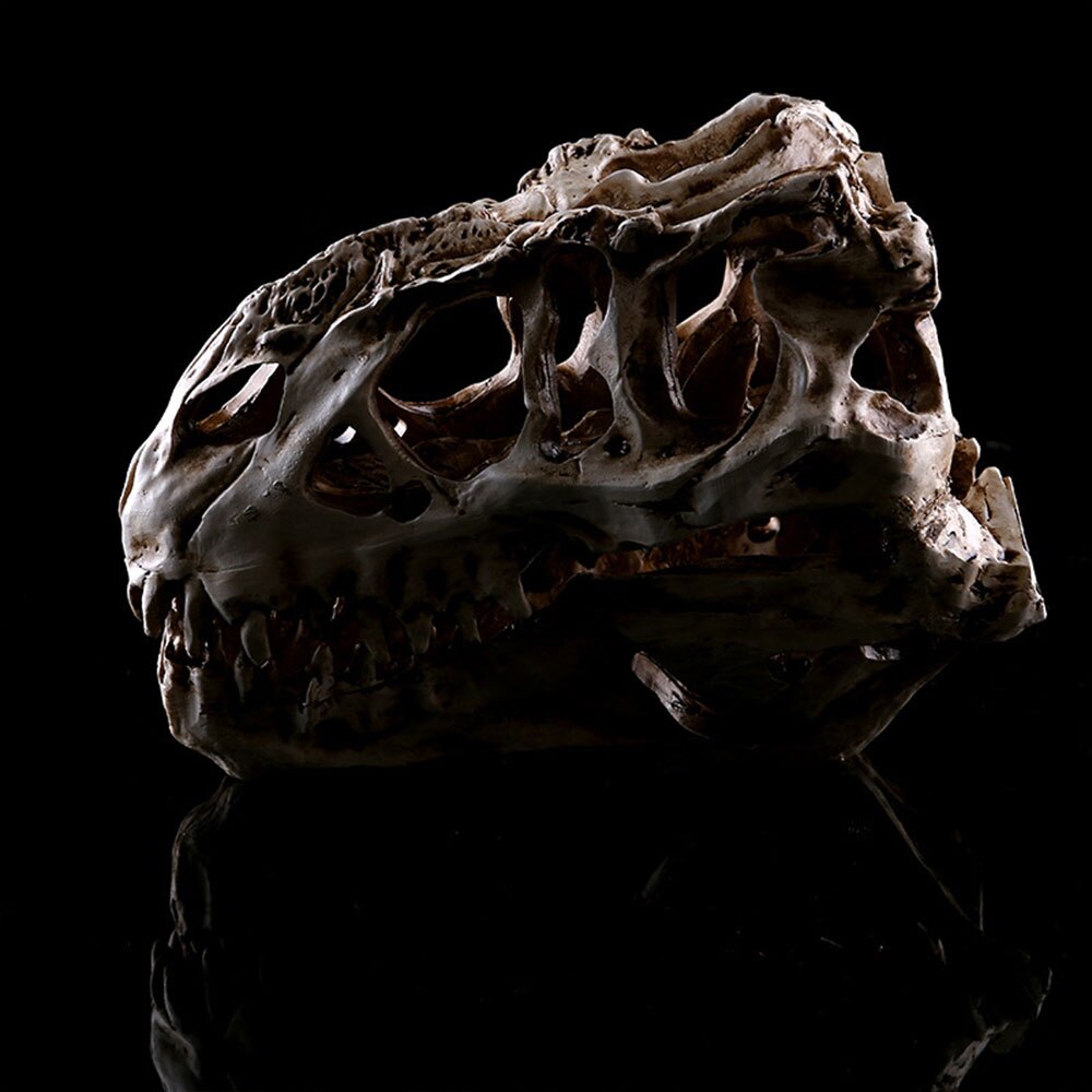 Aquarium Decoraties Levensechte Tyrannosaur Schedel Skelet Fossiele Unieke Collectibles T-Rex Schedel Home Decor Standbeeld Craft