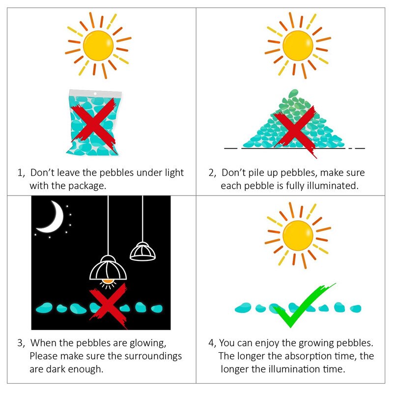 25/50Pcs Glow In The Dark Lichtgevende Steen Kiezels Gloeiende Rotsen Voor Thuis Loopbruggen Tuinpad Patio Gazon yard Aquarium Decoratie