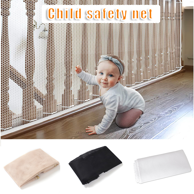 Kids Stairs Safety Net Multipurpose Bannister Guard Deck Fence Durable Child Safety Protective Net Fine Mesh for Balcony Stairs