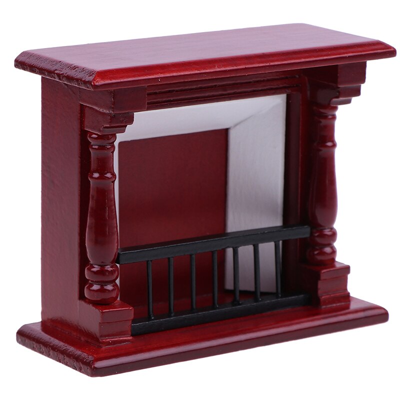 1/12 giocattoli mini Camino A Legna Decorazione in Miniatura Mobili Giocattolo Bambole Accessori per la Casa