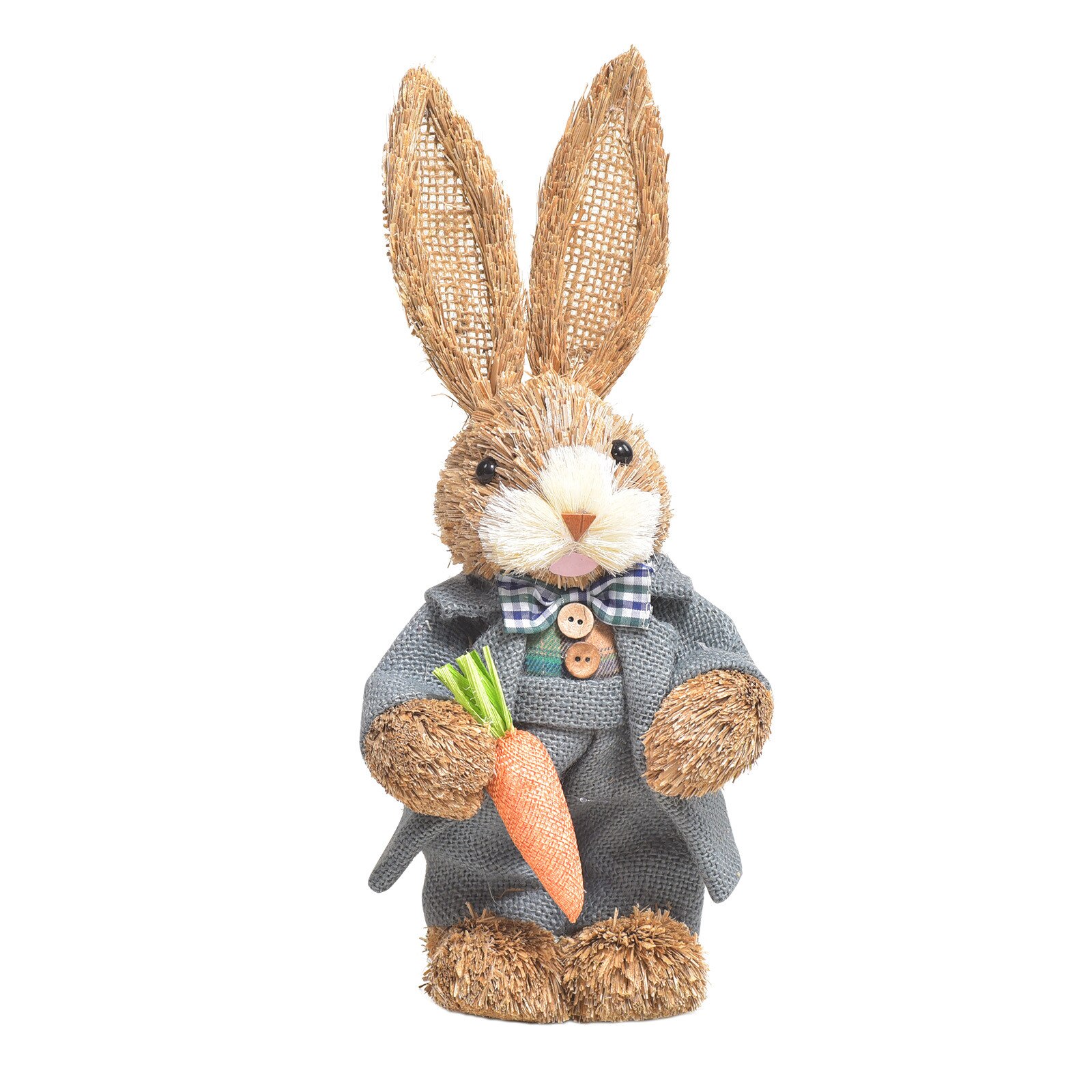 Pasen Simulatie Bunny Huis Tuin Bunny Decoratie Creatieve Stro Bunny Ornament Gesimuleerde Konijn Decor Tuin # T2G: A