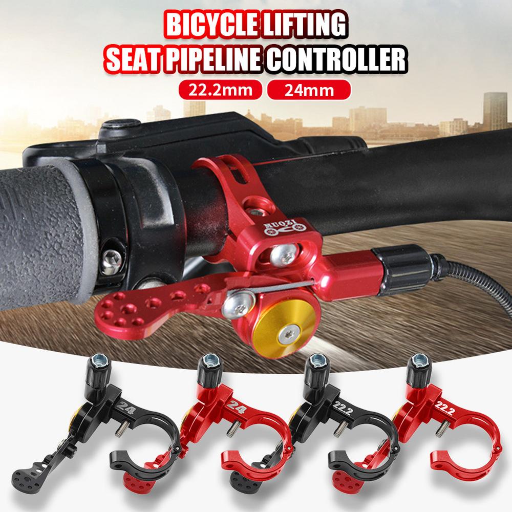 Abrazadera para tija de sillín de aleación de aluminio, Quick 22,2/24mm, piezas de repuesto de liberación rápida para SILLÍN de bicicleta de montaña