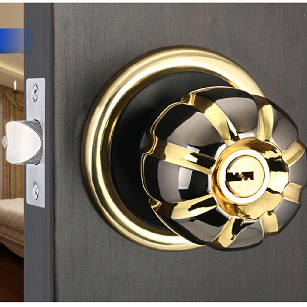 High Grade Copper Lock Core Interior Door Zinc Alloy Ball Lock Hardware Accessories