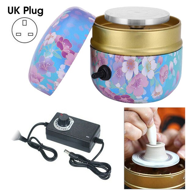 Mini Pottery Art Machine Electric Pottery Wheel Machine Work Clay Art Craft Diy Electric Pottery Wheel Plateau Tournant: UK