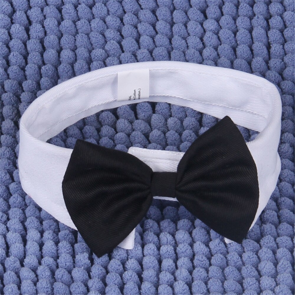 Kat Smoking Kraag Zwarte Hond Bow Tie Stropdas Verstelbare Puppy Tux Kraag Voor Kleine Huisdieren Bruiloften Verjaardag Party Accessoires *