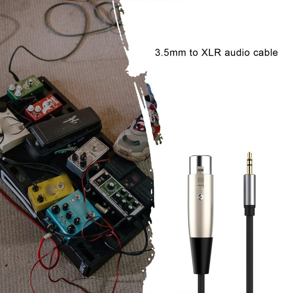 3.5Mm Jack Naar Xlr Kabel 1.5M Man-vrouw Professionele Audio Kabel Voor Mixer Microfoons Luidsprekers Computer Mobiel