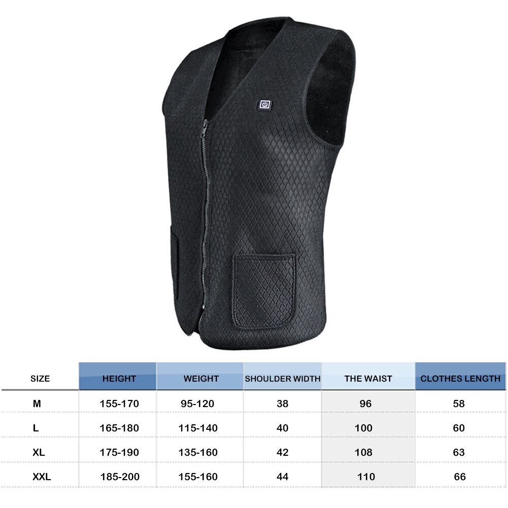 Smart Magneet Therapie Mannen Vrouwen Elektrische Vest Elektrische Verwarmde Vest Verwarming Kleding Elektrische Verwarmde Vest 3 Modi