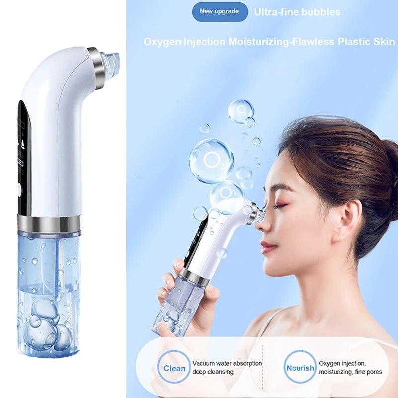 Facial Electric Small Bubble Blackhead Remover Black Dot Pimples Pore Cleaner Vacuum Machine Beauty Skin Care