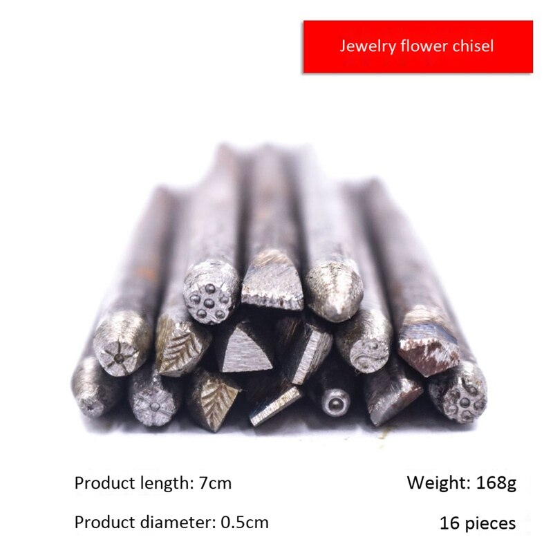 Leather Marking Carving Flower Chisel Tools DIY Stamp Punch Work Punches Jewelry Flower Steel Metal Stamp Mold