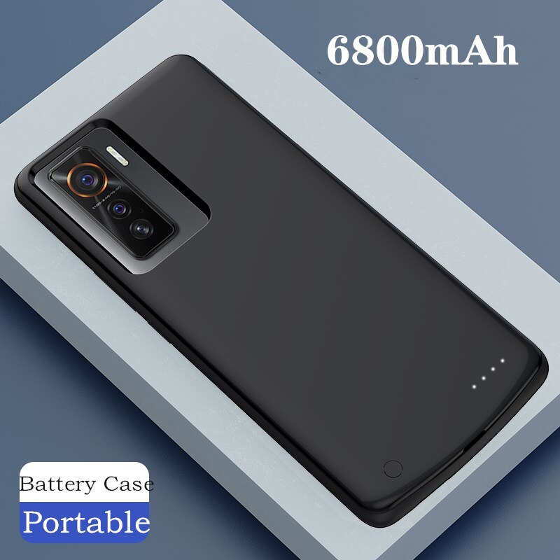 KQJYS-Funda de batería portátil para VIVO IQOO 5, cargador de batería externa, 6800mAh, para IQOO 5 Pro 5G