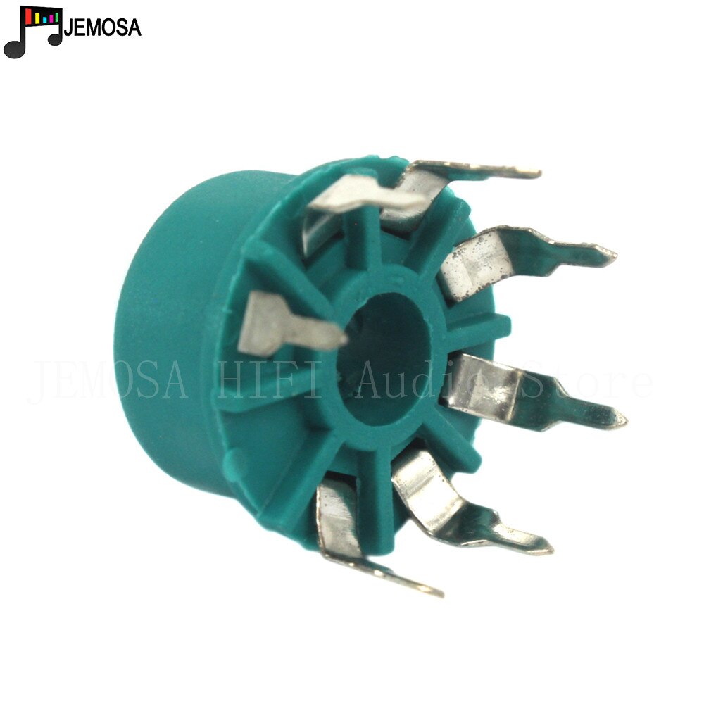 10PCS Plastic Vacuum Tube Socket 7 pin Valve Base GZS7-1B-Y for B&amp;W Picture Tube 6J1 6J2 6J3 6X4 6Z4 6H2 Vacuum Tube Amplifier