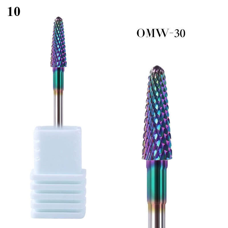 Nail Polisher Head Cutter Stainless Steel Carbide Manicure Cuticle Burr Drill Various Styling Options Clean Pedicure Tools: 10