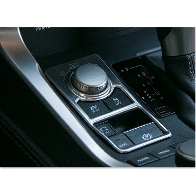 CNORICARC Stanless Steel Center Console Mode Button Decorative Frame Car Interior Trim Cover Sequins For Lexus NX 200 300H 200t