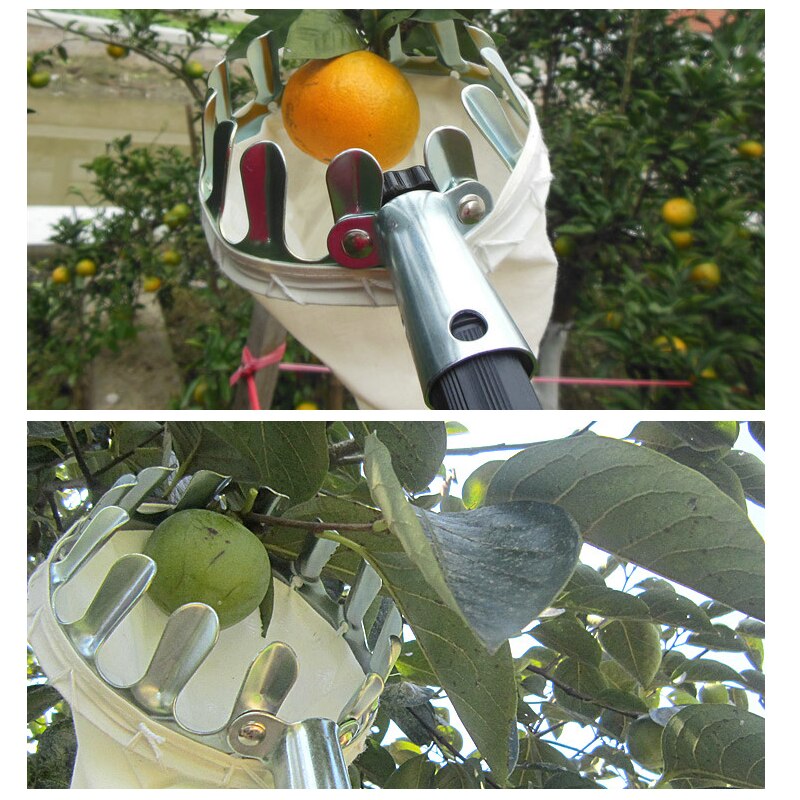 Fruit Picker Head Basket Portable Fruits Catcher For Harvest Picking Citrus Pear Collector Catcher Peach Picking Garden Tools