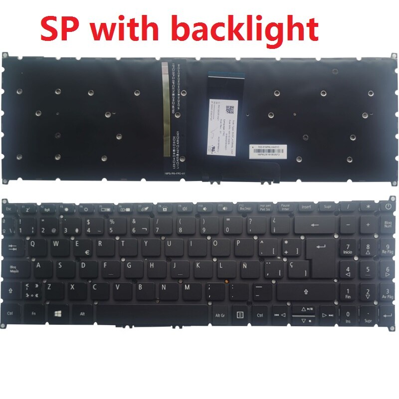 Neue uns/SP/Spanisch Laptop tastatur für Acer streben 5 A515-54 A515-54G A515-52 A515-52G N18C1 A515-53 S50-51 A515-56 a515-56G: SP mit Hintergrundbeleuchtung