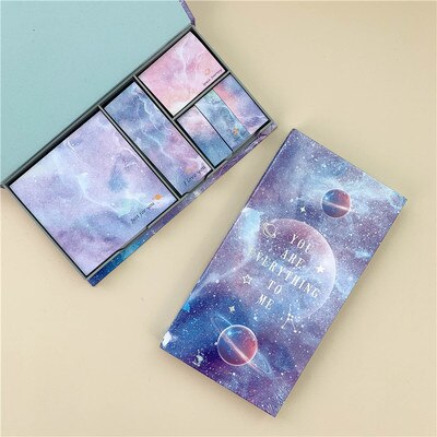 Creatieve leuke doos mode memo sticker Sticky Notes doos verpakt bericht paster