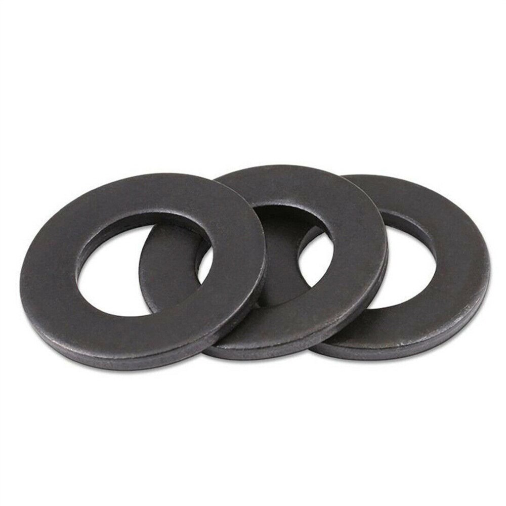 350 stk 7 størrelser svart isolasjonsring nylon flat skivepakning sortimentsett  m2 m2.5 m3 m4 m5 m6 m8 oppussing