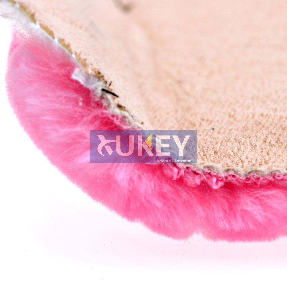 Xukey faux saueskinn ull pels auto bilbelte skulderputer dekke vinter luftig sele setebelte setetrekk bil styling rosa