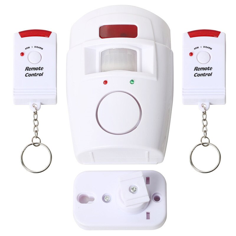 With 2 Remote Controls for Home Shed Garage Caravan Alarm Security System Wireless PIR Motion Sensor Detector Alarm