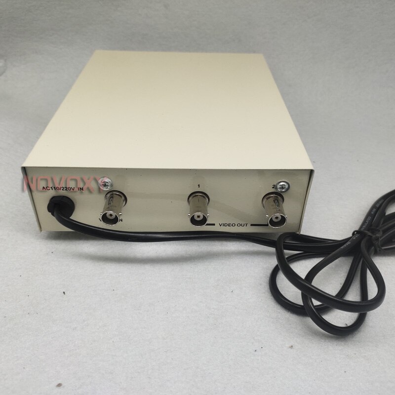 1 In 2 Out Composite BNC Connector Video Distributor Amplifier 1-2CH Splitter For CCTV Security Camera DVR System